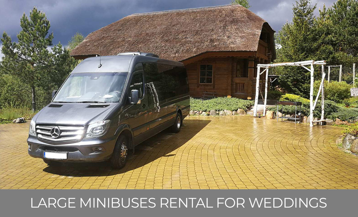 Rental of large minibuses for weddings