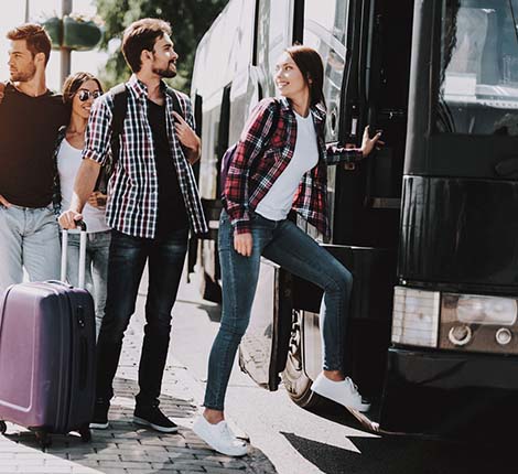 Coach rent for abroad trips