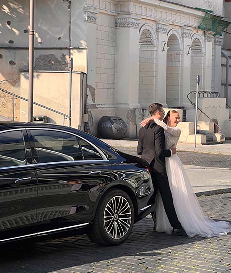 Lengvojo Mercedes-benz S-class automobilio nuoma vestuvėms