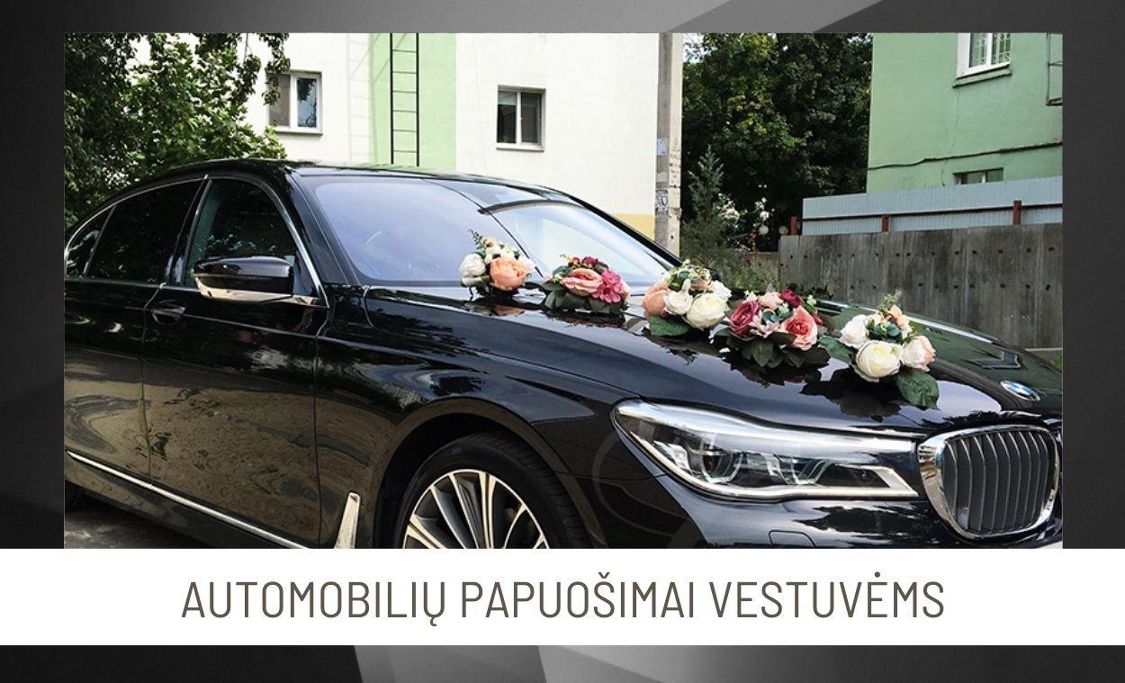 Automobilių papuošimas vestuvėms
