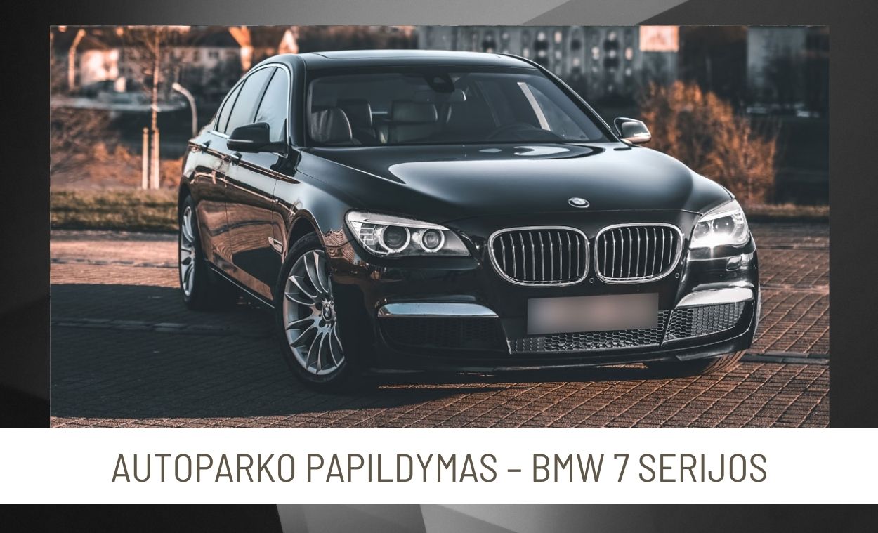 BMW 7 nuoma su vairuotoju vestuvėms