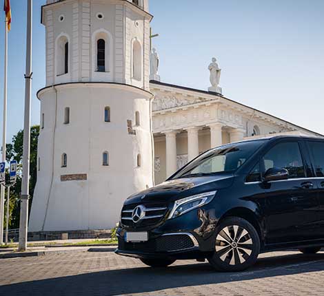 Minivan rent with driver for delegations in Lithuania